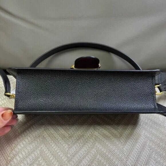 Coach Black Shoulder Bag with Gold Accents - Picture 5 of 5